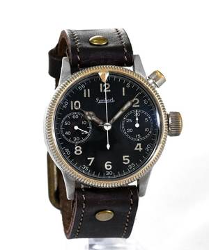  Hanhart Monopusher - Chronograph WW2 Fliegeruhr - Traumhafter Originalzustand 