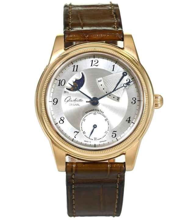  Glashütte Original 1845 Klassik Auf und Ab Reserve Mondphase 18 ct Ref. 49-03-03-02-04 