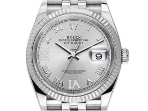 Thumbnail von Rolex Datejust 36 Ref.126234 2022 Full Set wie Neu Datejust Stahl 18kt Weißgold Diamanten