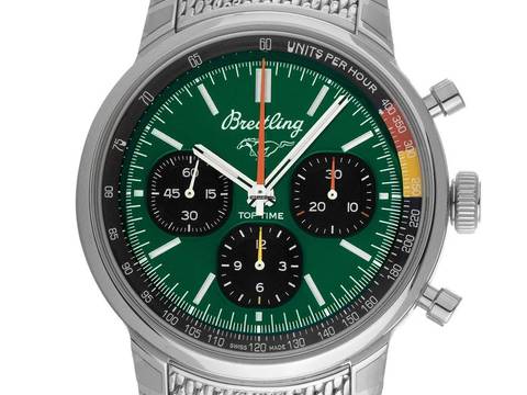  Breitling Top Time Ford Mustang Ref.AB01762A1L1A1 2025 Full Set Ungetragen Top Time Ford Mustang Green Dial 