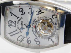 Thumbnail von Franck Muller Platinum Tourbillon Repetition Watch 36 X 50MM. 7880 RMT RARE Rarität Platinum Tourbillon Repetition Herrenuhr mit Box