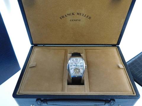  Franck Muller Platinum Tourbillon Repetition Watch 36 X 50MM. 7880 RMT RARE Rarität Platinum Tourbillon Repetition Herrenuhr mit Box 