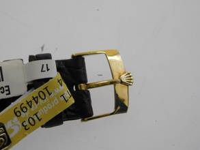 Thumbnail von Rolex Datejust 31 18 Karat Gelbgold Datejust 31 mm Medium mit Krokoband und original Schließe original Box im Top Zustand von 1977