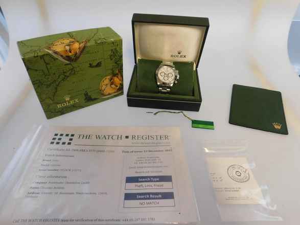  Rolex Daytona 16520 Daytona Stahl im Top Zustand original Hang Tag mit Nummern. 1995 W Serie Zenith Daytona mit original Box und Zubehör 