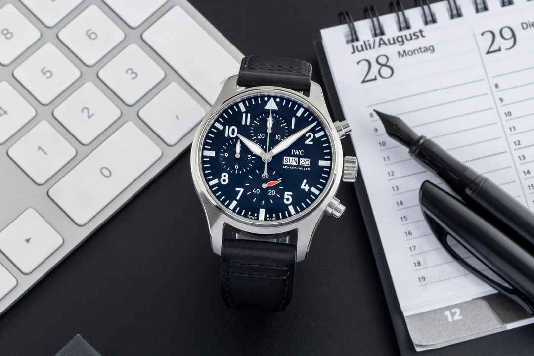  IWC Fliegeruhr Chronograph Fliegerchronograph Chronograph Stahl Automatik Ref. IW378001 B&P 2023 