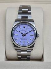 Thumbnail von Rolex Oyster Perpetual 34 34mm 124200-0008 Lavender dial Unworn/New Condition Full Set 11-2025
