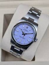 Thumbnail von Rolex Oyster Perpetual 34 34mm 124200-0008 Lavender dial Unworn/New Condition Full Set 11-2025