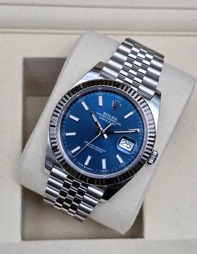  Rolex Datejust 41 41mm Jubilee 126334 Blue dial Jubilee Like New Full Set 9-2025 