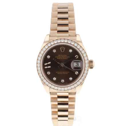  Rolex Lady-Datejust 28 Everose Diamond 
