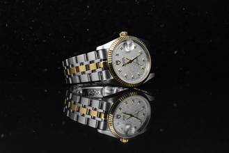 Thumbnail von Tudor Prince Date Linen Diamant Dial