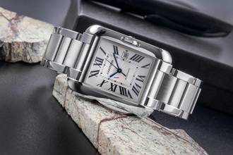 Thumbnail von Cartier Tank Anglaise Silver Dial Stahl Automatik Herrenuhr Ref. W5310009