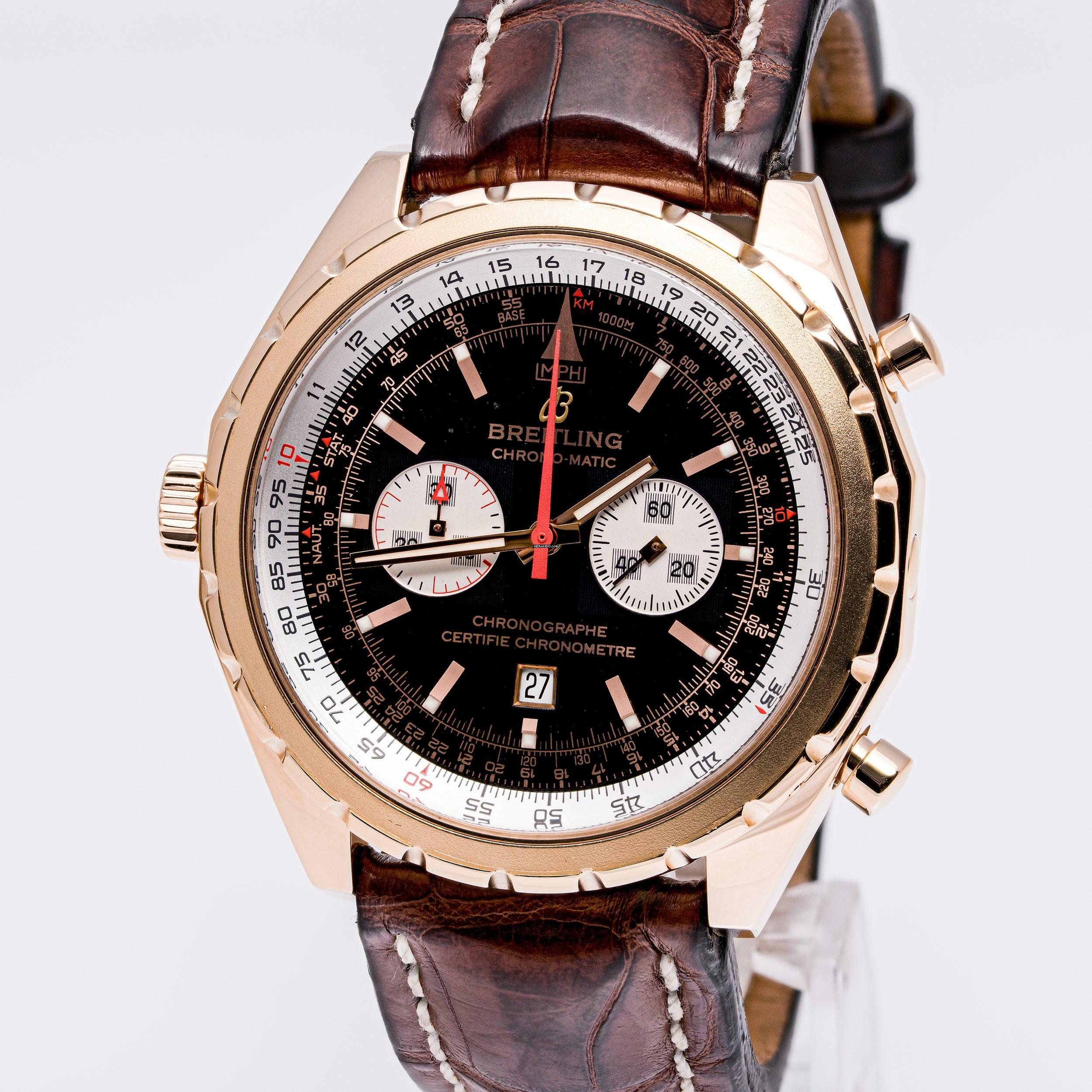  Breitling Chrono-Matic 44 Black Rosegold – Limited 1 of 250 – H41360 – like NEW – ~2010 