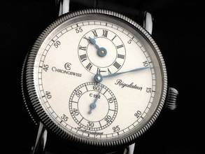 Thumbnail von Chronoswiss Régulateur Ref.CH 1223 m 1995 Full Set sehr gut Vintage Regulator Krokoleder