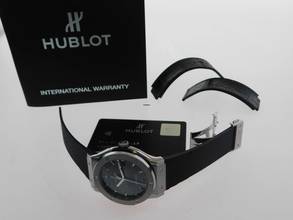 Thumbnail von Hublot Classic Fusion Racing Grey im Full Set aus 2021 LC 100 Deutschland Neuzustand mit Kautschukband und Faltschließe