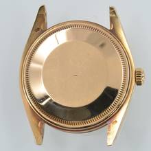 Thumbnail von Rolex Oyster Perpetual Date 1503 Champagne dial yellow gold 18KT