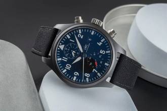 Thumbnail von IWC Fliegeruhr Chronograph Top Gun Pilot Top Gun Ceramic Automatik Herrenuhr Ref. IW389001 B&P