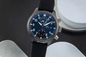 Thumbnail von IWC Fliegeruhr Chronograph Top Gun Pilot Top Gun Ceramic Automatik Herrenuhr Ref. IW389001 B&P