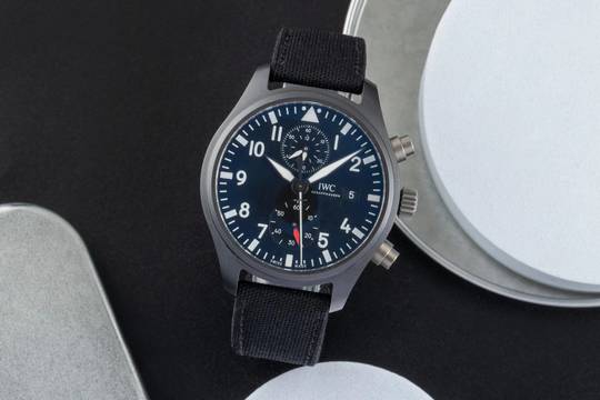  IWC Fliegeruhr Chronograph Top Gun Pilot Top Gun Ceramic Automatik Herrenuhr Ref. IW389001 B&P 