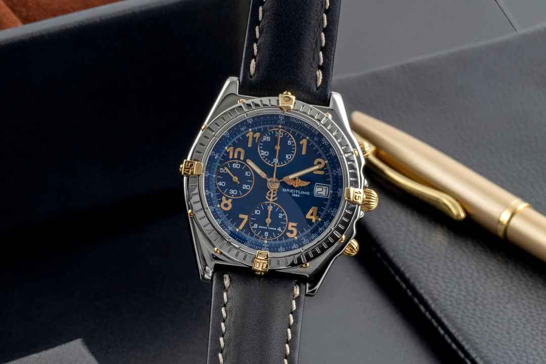  Breitling Chronomat Chronograph Stahl / Gold Automatik Herrenuhr Ref. B13050.1 