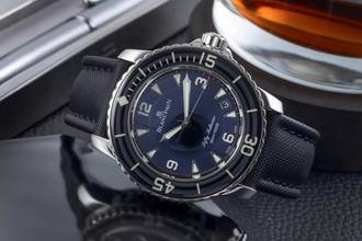 Thumbnail von Blancpain Fifty Fathoms Stahl Automatik Herrenuhr Ref 5015 1130 52A Papiere 2015