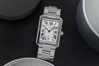 Thumbnail von Cartier Tank Solo XL Edelstahl Automatik Herrenuhr Ref. W5200028 Papiere 2018