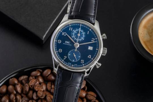  IWC Portugieser Chronograph Stahl Automatik Herrenuhr Ref. IW390303 Papiere 2018 