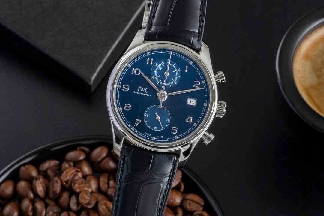  IWC Portugieser Chronograph Stahl Automatik Herrenuhr Ref. IW390303 Papiere 2018 