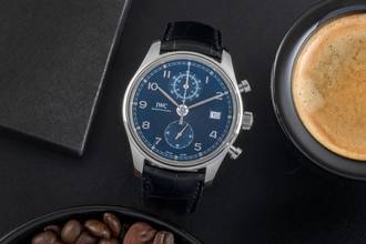 Thumbnail von IWC Portugieser Chronograph Stahl Automatik Herrenuhr Ref. IW390303 Papiere 2018