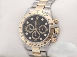 Thumbnail von Rolex Daytona 16523 2000 Zenith Stahl Gelbgold 750 Diamanten Chronograph Gold