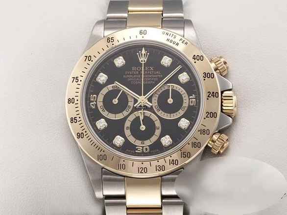  Rolex Daytona 16523 2000 Zenith Stahl Gelbgold 750 Diamanten Chronograph Gold 