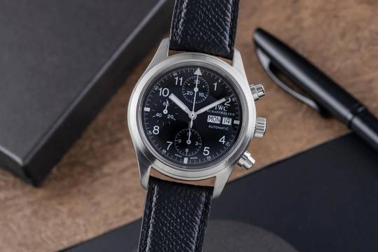  IWC Fliegeruhr Chronograph Automatik Edelstahl Herrenuhr IW370603 
