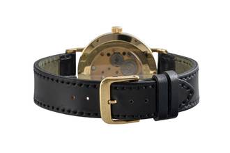 Thumbnail von NOMOS Tangente 18k (0,750) Gold Intex Datum Handaufzug Herrenuhr Gold Dial