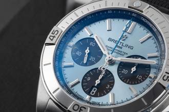 Thumbnail von Breitling Chronomat Chronograph Stahl / Platin Ref. PB0134101C1S1