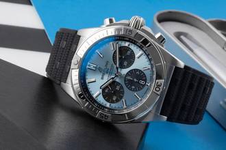 Thumbnail von Breitling Chronomat Chronograph Stahl / Platin Ref. PB0134101C1S1