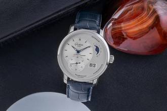 Thumbnail von Glashütte Original PanoMaticLunar Stahl Automatik Herrenuhr Ref 1-90-02-42-32-01 Papiere