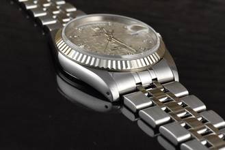 Thumbnail von Tudor Prince Date 76214 Stahl / Weißgold Linen Diamond Dial