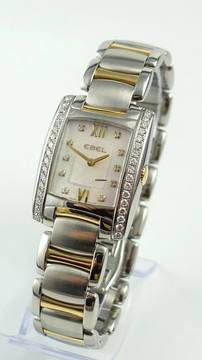 Ebel Brasilia Mini Stahl/Gelbgold Perlmutt-ZB Brillanten Full Set 2019