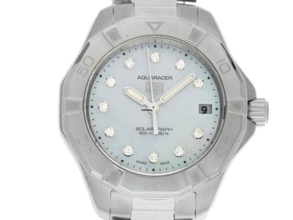  TAG Heuer Aquaracer Professional 200 Solargraph Ref.WBP1313.BA0005 2025 Full Set Ungetragen Aquaracer Professional 200 Solargraph Perlmutt Diamanten 