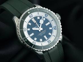 Thumbnail von Breitling Superocean Green Ref.A17376A31L1S1 2025 Full Set Ungetragen Superocean Automatic Green Faltschließe