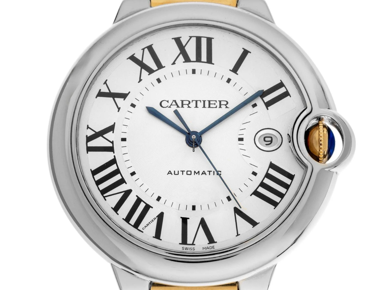  Cartier Ballon Bleu 42mm GM Ref.3001 2009 Full Set sehr gut Vintage Ballon Bleu GM großes Modell 