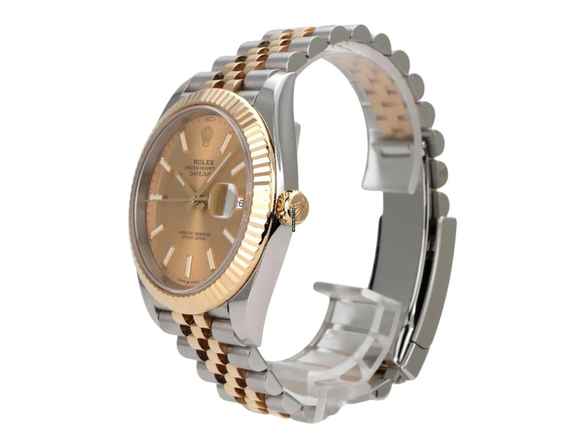  Rolex Datejust 41 Edelstahl Gelbgold 126333 Champagner Jubilee-Band 