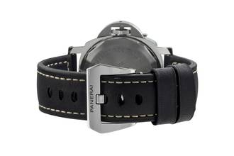 Thumbnail von Panerai Luminor Base 8 Days Stahl Handaufzug Herrenuhr Ref. PAM00915 B&P 2023