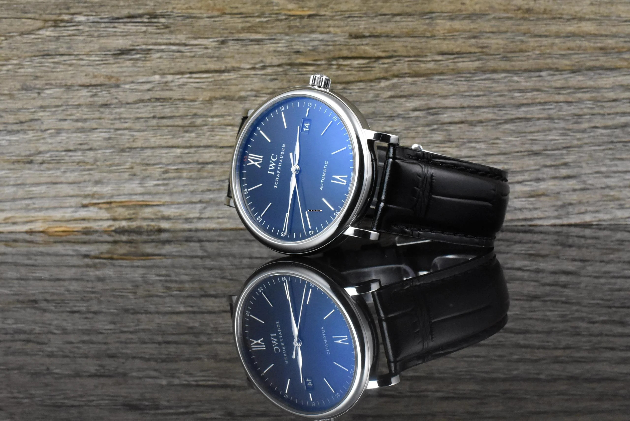 IWC Portofino Automatic 40 Black Dial - Box & Papiere 2018