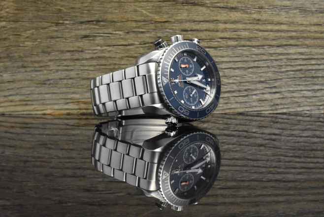  Omega Seamaster Planet Ocean Chronograph Co-Axial 45.5 Master Chronometer Blue Keramik B&P 2016 