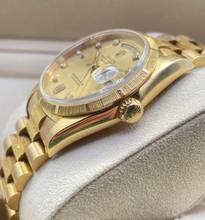 Thumbnail von Rolex Day-Date 36 Double Quick N Serial 1992 Top condition long bracelet BARK champagne DIAMOND DIAL