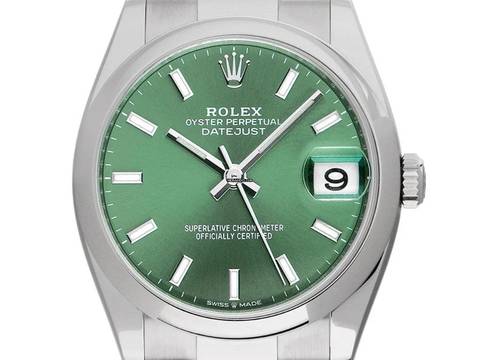  Rolex Datejust 36 Ref.126200 2023 Full Set wie Neu Datejust Green Dial 
