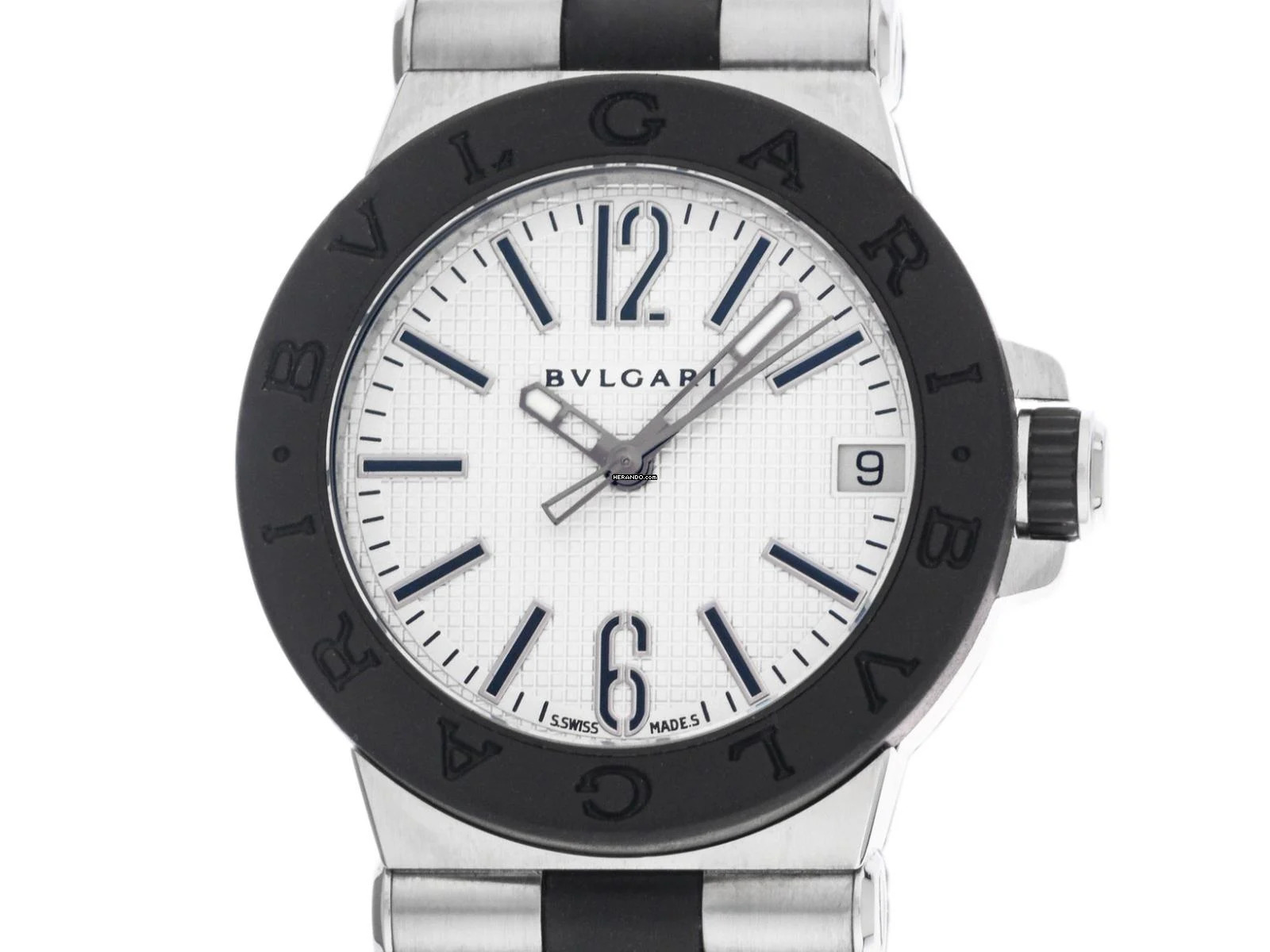  Bulgari Diagono Ref.DG29SV 2000 original Box wie Neu Vintage Diagono 