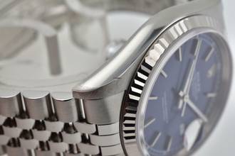 Thumbnail von Rolex Datejust 36 Oyster Perpetual Datejust 16234 Blue Dial Rolex Service 10/2025 LC400