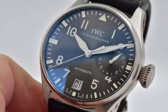 Thumbnail von IWC Große Fliegeruhr Big Pilot 7 days 18k White Gold IW500402 Weißgold 186g