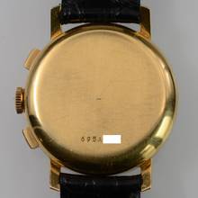 Thumbnail von Zenith Stellina chronograph Tricompax caliber 146H yellow gold 18KT 1955’s